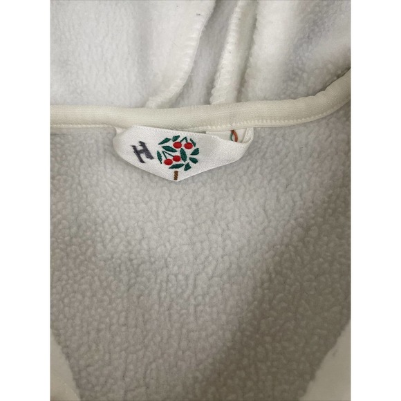 Vintage Cherry Tree Polartec 3m Baby Hooded & Attached Mittens White Snow Suit - Picture 7 of 11